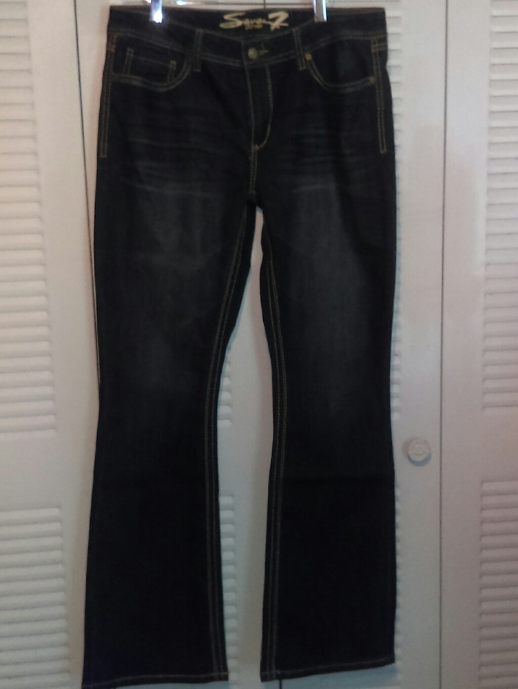 Seven7 button flap pocket jeans